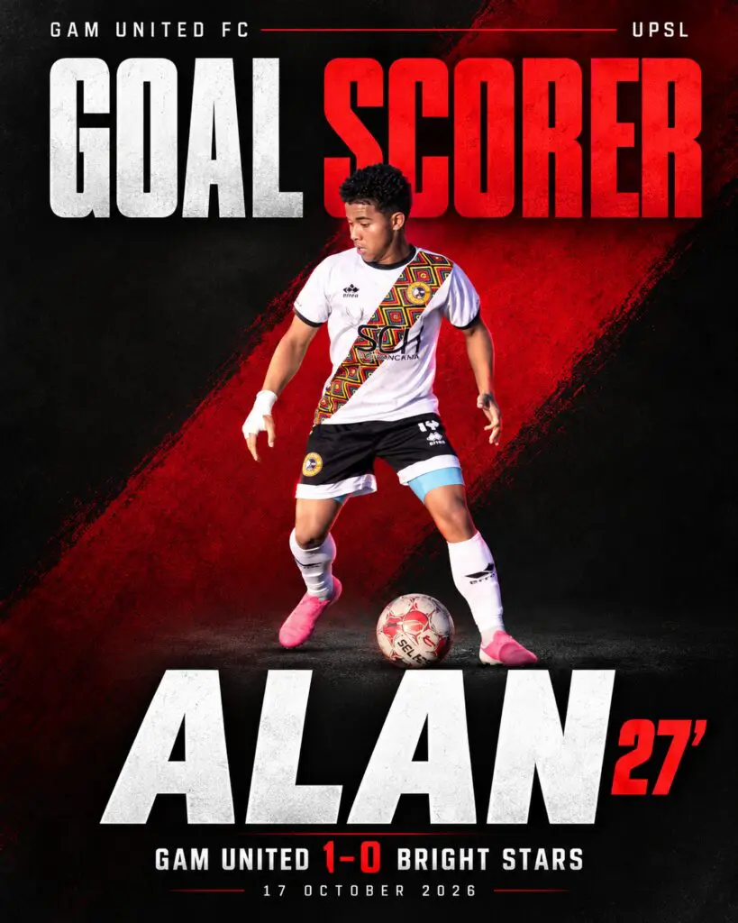 Alan's winning goal poster